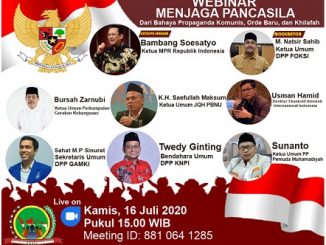 Pemuda Lintas Agama Gelar Webinar "Menjaga Pancasila dari Bahaya Propaganda Komunis, Orde Baru, dan Khilafah"