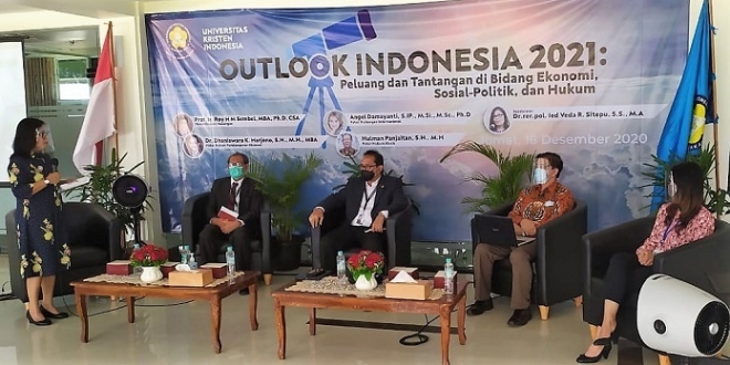 UKI Gelar Diskusi Outlook Indonesia 2021, Peluangan dan Tantangan Ditengah Pandemi Covid