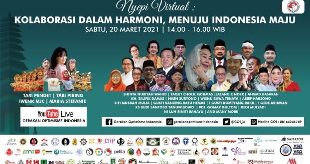 GOI dan Lembaga Lintas Iman Gelar Panggung Budaya Nyepi Indonesia Tahun Saka 1943/2021