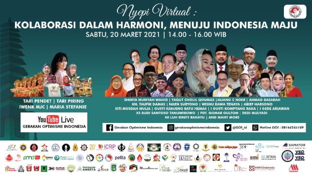 GOI GOI dan Lembaga Lintas Iman Gelar Panggung Budaya Nyepi Indonesia Tahun Saka 1943/2021