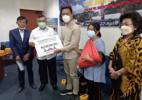 PPTSB Salurkan Bantuan Untuk ‘Operasi Transplantasi Hati’ Anak Pdt Andreas Jonto W Sinaga