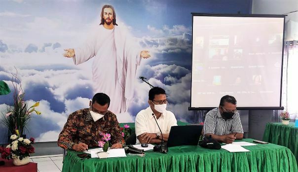 Majelis Pimpinan Sidang Mupel BKS Pria GKPI Jawa Kalimantan